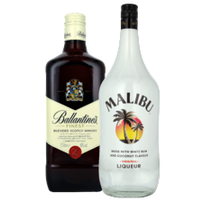 Ballantine's whisky of Malibu